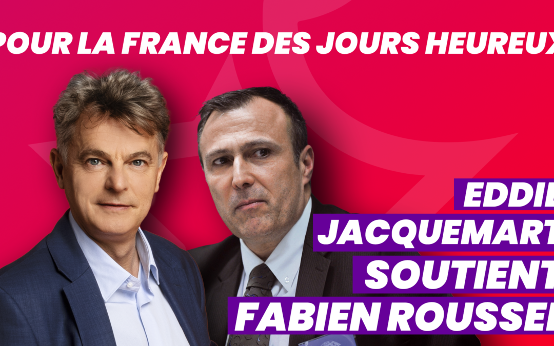 Eddie Jacquemart appelle à voter Fabien Roussel